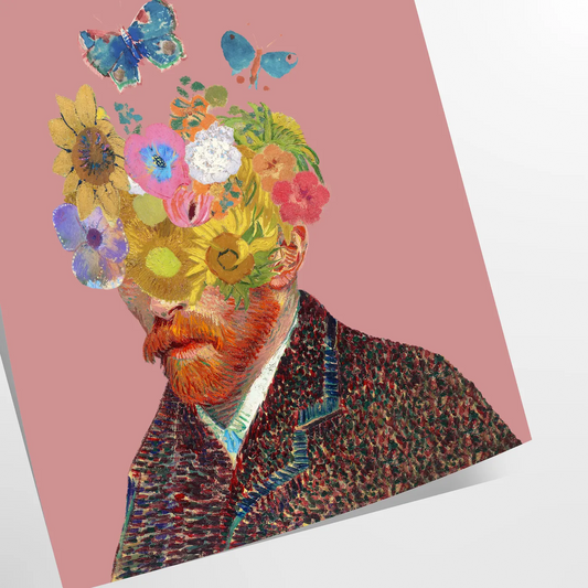 space trendy poster vibrant green red hues eye wall art perfect gift modern touch decor variety sizes A4 cm A0