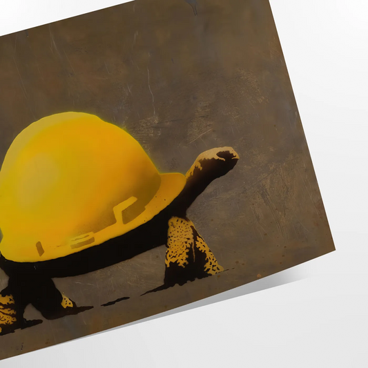 serenity stunning turtle graphic poster vibrant greens sleek black backdrop captivating wall art piece perfect gift ocean lovers space unique artwork print frame one