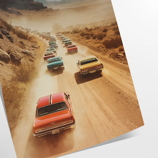 space vintage photo poster timeless charm warm brown serene green hues wall art thoughtful gift dimensions such A4 cm A0 elegance room exquisite print