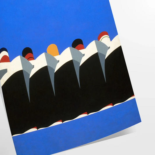 charm yesteryears vintage retro poster bold black orange tones wall art thoughtful gift print nostalgia style space sizes A4 cm A0