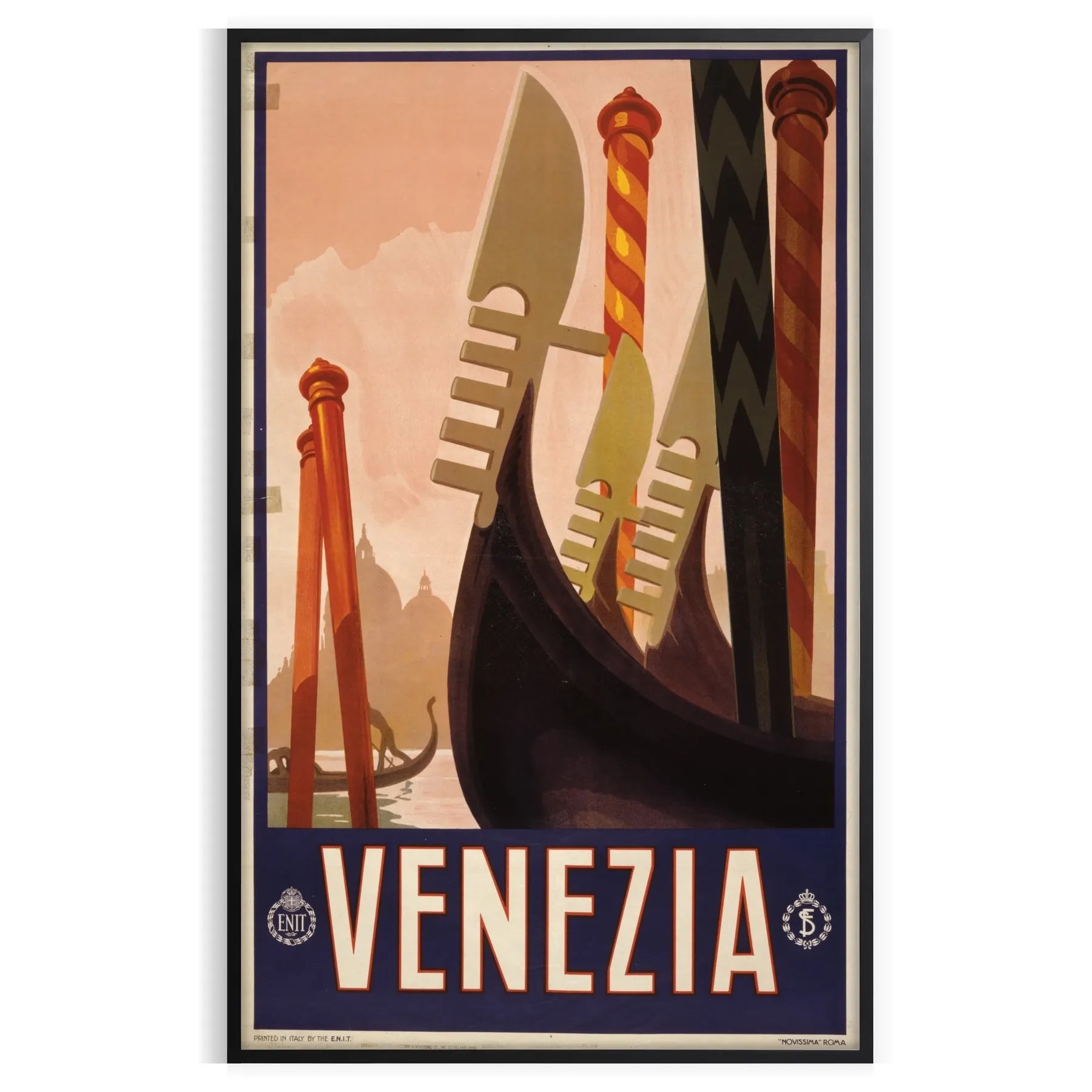 allure Venice captivating black green poster stunning wall art essence Italian travel perfect artwork gift space unique print sizes A4 cm A0