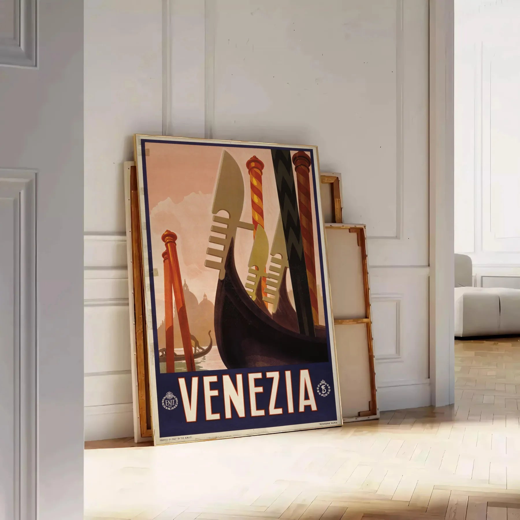 allure Venice captivating black green poster stunning wall art essence Italian travel perfect artwork gift space unique print sizes A4 cm A0