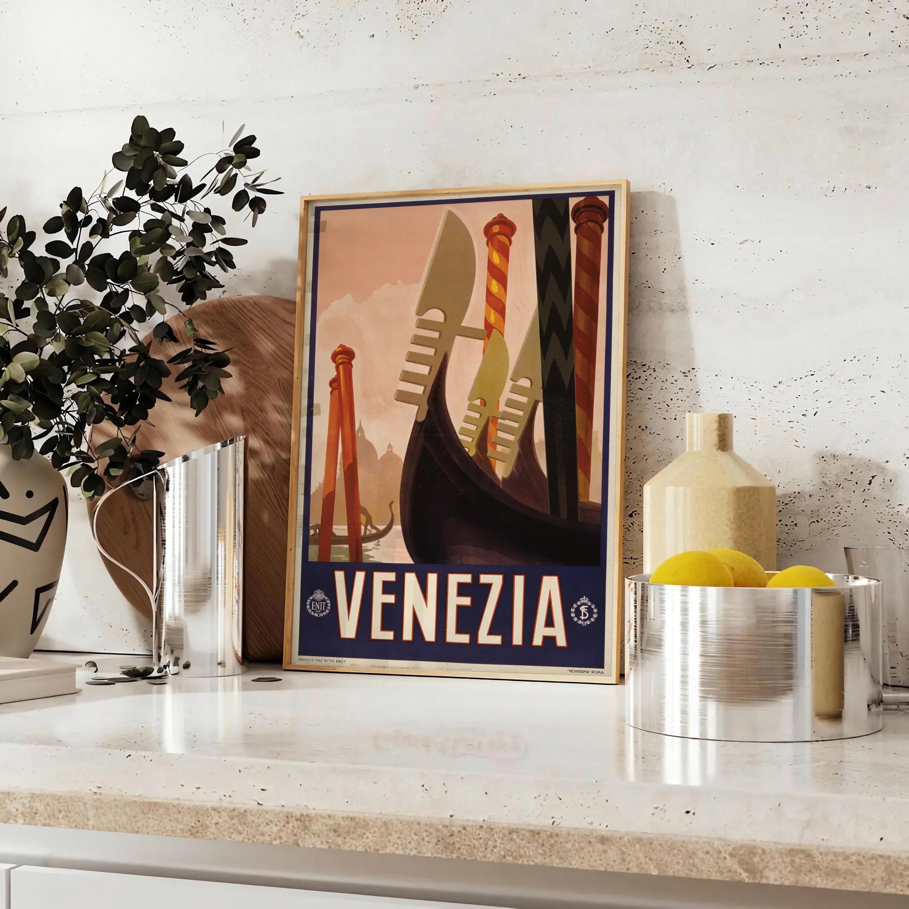 allure Venice captivating black green poster stunning wall art essence Italian travel perfect artwork gift space unique print sizes A4 cm A0