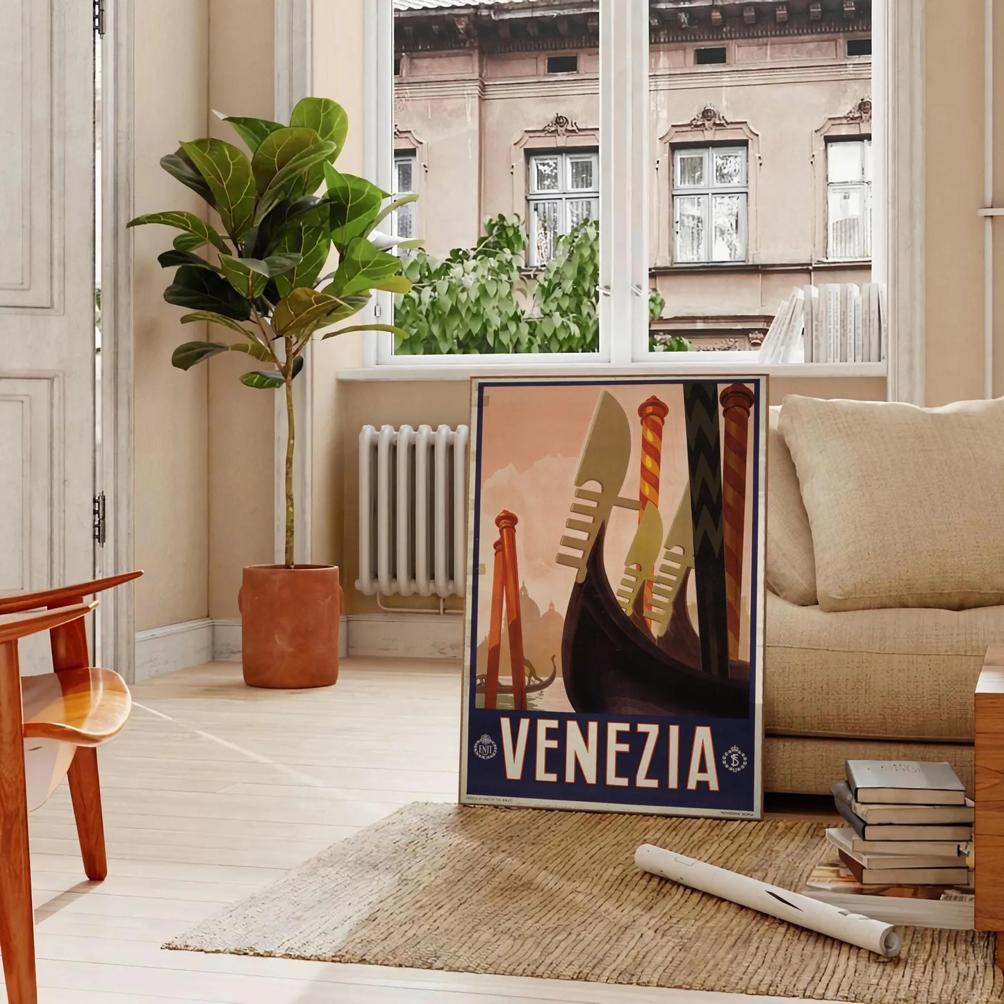 allure Venice captivating black green poster stunning wall art essence Italian travel perfect artwork gift space unique print sizes A4 cm A0