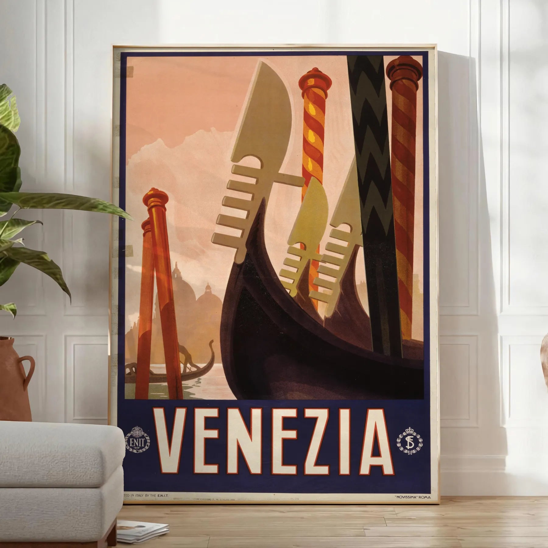 allure Venice captivating black green poster stunning wall art essence Italian travel perfect artwork gift space unique print sizes A4 cm A0