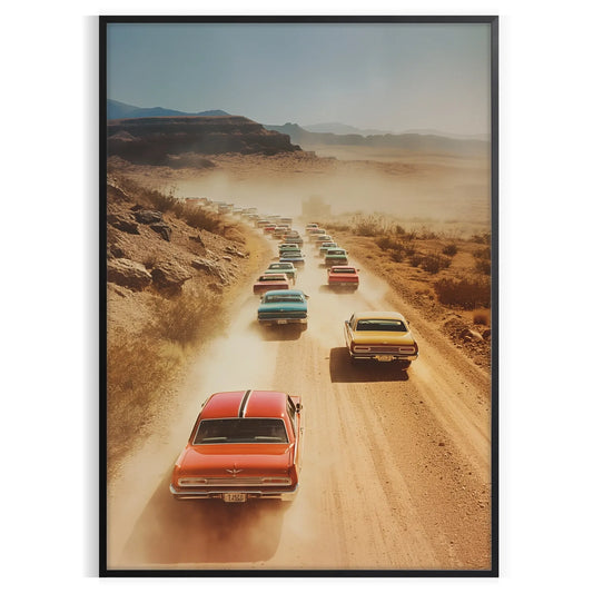space vintage photo poster timeless charm warm brown serene green hues wall art thoughtful gift dimensions such A4 cm A0 elegance room exquisite print