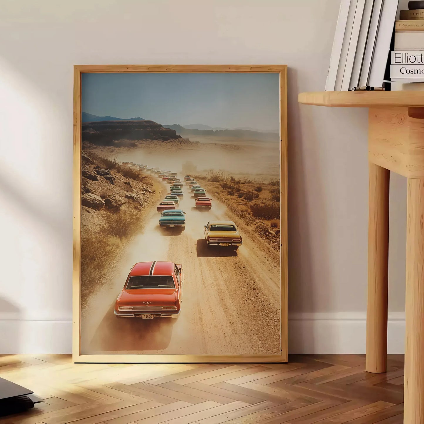 space vintage photo poster timeless charm warm brown serene green hues wall art thoughtful gift dimensions such A4 cm A0 elegance room exquisite print